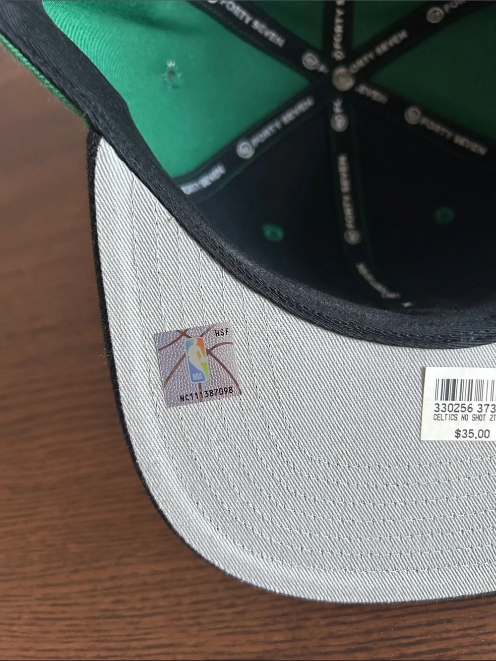 47 Captain Boston Celtics Green & Black Snapback Cap